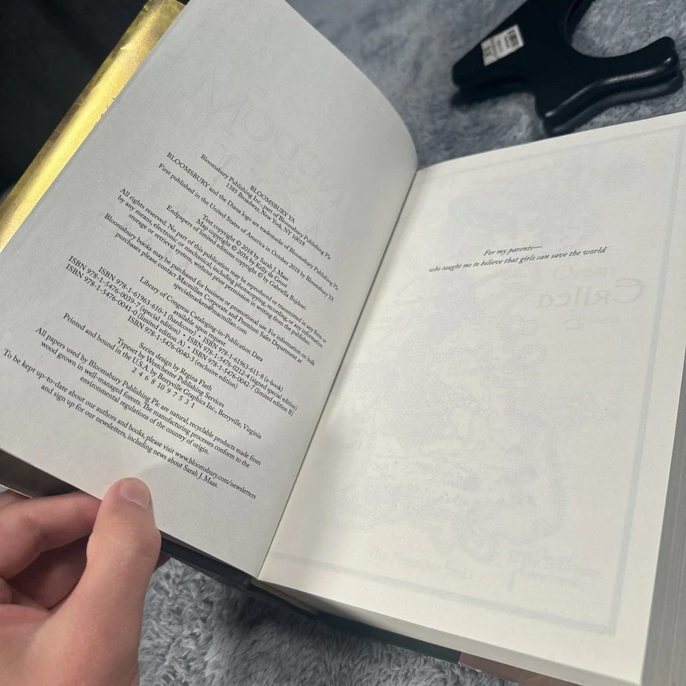 Kingdom of Ash Throne of Glass First Edition Sarah J. Maas Hardcover Book